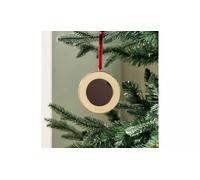 Single Gold Round Photo Frame Christmas Decoration