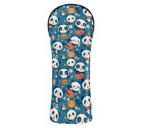 Single Golf Cover Halloween Panda Family PU Leather Headcover for Men Women