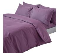 (Single, Grape) Duvet Cover with Pillowcase 200 Thread count