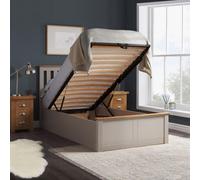 Single Grey Ottomam Bed 3Ft Storage Bed Frame Birlea Phoenix 90Cm