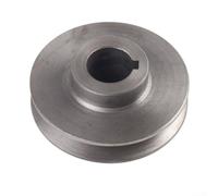 Single Groove V-Belt Pulley Cast Iron A-Type Motor Wheel for Air Pump Compressor Drive System Grey(24x100)