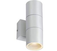 Single GU10 Outdoor Up and Down Wall Light in White