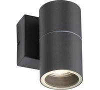 Single GU10 Outdoor Wall Light in Anthracite