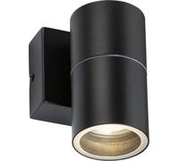 Single GU10 Outdoor Wall Light in Black