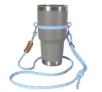 Single Handed Premium Water Bottle Carrier, Bottle Sling. Compatible with Stanley, Stanley Accessory. Universal Flask Carrier. Black, White, Blue and Green.