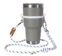 Single Handed Strong Crossbody Water Bottle Holder with Strap. Compatible with Stanley Tumbler, Simple Modern. Universal Water Bottle Carrier with Strap, Lightweight Water Bottle Sling Carrier