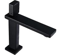 Single Handle Bathroom Faucet Brass Hot & Cold Water Mixer One Hole Deck Mount Sink Tap Modern Lavatory Faucet Easy Installation Luxury Bathroom Fixture