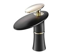 Single Handle Bathroom Sink Faucet with Hot and Cold Water Control for Retro Style Decor