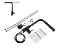 Single Handle Kitchen Faucet | Stainless Steel Single Handle Pull-Down Sprayer | Kitchen Sink Faucet | for Bathroom RV Residential Laundry Restaurant Dining Outdoor Bar Camp Trailer Travel Remodel