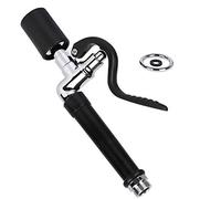 Single Handle Kitchen Faucet with Pull Down Sprayer Brass Replacement Head Sleek Black Finish Modern Design Easy Installation Perfect for Home and Commercial Use
