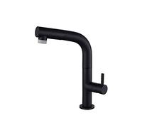 Single Handle Pull Down Kitchen Sink Faucet, Commercial One Hole Bar Faucets, Laundry 2 Mode Water Outlet Pull Out Tap, Full Copper Plating Black, Grifo para Fregaderos De Cocina (Dark)