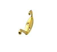 Single Hardware Antique Cabinet Wardrobe Coat Wall Solid Alloy Coat Door Hook(Gold)