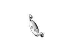 Single Hardware Antique Cabinet Wardrobe Coat Wall Solid Alloy Coat Door Hook(Silver)