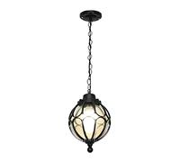 Single Head Ceiling Hanging Light, Amen Style Metal, Glass Lampshade, Outdoor Waterproof Pendant Lamp, Lighting Fixture for Courtyard Corridor Decoration