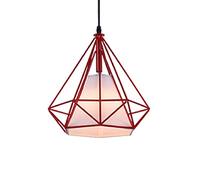 Single Head Hanging Lamp Personality Elegant Lights Adjustable Living Room Chandelier Teahouse Single Head Ceiling Lighting Fixture Commercial Ceiling Light/Red/14.9In*14.9In