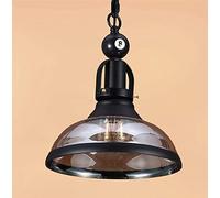 Single Head Industry Chandelier Retro Glass Pendant Lighting Adjustable Suspension Pool Table Hanging Light Retro Metal Ceiling Light Cognac Shade Billiards Chandelier Rural Bar Restaurant Change for