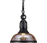 Single Head Industry Chandelier Retro Glass Pendant Lighting Adjustable Suspension Pool Table Hanging Light Retro Metal Ceiling Light Cognac Shade Billiards Chandelier Rural Bar Restaurant Change for