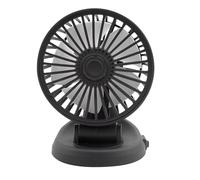 Single Head Small Windshield Electric Fan 2 Speeds Portable Vehicle Fan Multi-Angle Rotatable for Dashboard SUV RV Truck Sedan