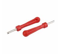 Single-Head Tire Valve Stem Core Remover Tool for Cars, Trucks, Motorcycles & Bicycles - Plastic and Metal Construction, 96mm Total Length, 2-Pack