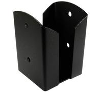 Single Heavy Duty Galvanised Black Bolt Down Post Support - Pergola Post Anchor - Pergola Post Bracket - Pergola Foundation - 4X4"