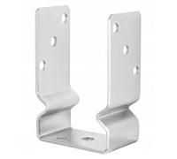 Single Heavy Duty Galvanised Elevated Pergola Bolt Down Post Support - Fence Post Support Bracket - 101mm