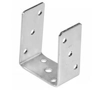 Single Heavy Duty Hot Dipped Galvanised Bolt Down Pergola Post Support - Fence Post Bracket - Post Anchor 101mm