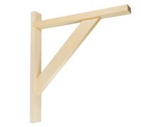 Single Heavy Duty Natural Pine Wooden Shelf Bracket Timber Shelf Bracket 380X425mm