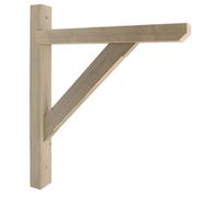 Single Heavy Duty Pressure Treated Timberlock Porch Timber Wooden Gallows Bracket With Free Fixings Included - 955X800mm