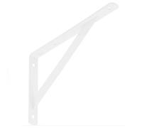 Single Heavy Duty Reinforced White Powder Coated Steel Shelf Bracket For Heavy Loads 500X330mm