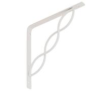 Single Heavy Duty White Metal Shelf Support Bracket - Stylish & Strong Shelving Solution 200X200mm