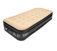 Single High Raised Inflatable Air Bed Mattress Airbed With Builtin Electric Pump