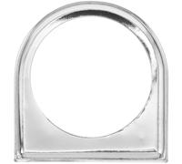 Single Hole Gauge Bracket 52mm Iron Silver Swivel Mount for Drivers | Polished Chrome Finish, Space Saving Dashboard Installation, Stable Fit on Bumpy Roads, Quick Setup