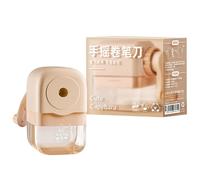 Single Hole Manual Sharpener with Large Container Auto Feeding for Students Artists Offices Pencil Sharpener