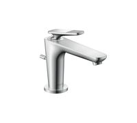 Single Hole Mixer Tap Axor Citterio C Coolstart for wash-hand basin, pop-up waste fitting, 90, Cubic cut Chrome 49011000