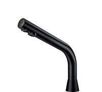 Single Hole Mixer Tap Delabie BLACK BINOPTIC basin-mounted, mains 175 mm Matte black chrome 388035