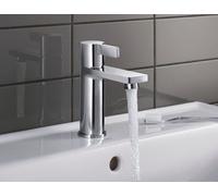Single Hole Mixer Tap Duravit D-Neo with waste fitting, with pull cord Chrome