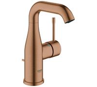 Single Hole Mixer Tap Grohe Essence with pop-up waste set Brushed Warm Sunset