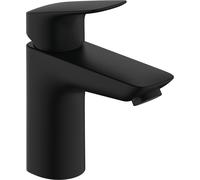 Single Hole Mixer Tap Hansgrohe Logis 100, CoolStart, Push-Open waste-set Black Mat 71107670