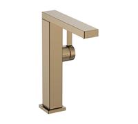 Single Hole Mixer Tap Hansgrohe Tecturis E Fine 210 Coolstart Swivel Spout Push-Open Drain Trim Brushed Bronze