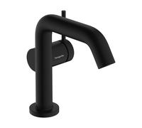 Single Hole Mixer Tap Hansgrohe Tecturis S Fine CoolStart Start/Stop 110mm Black Mat