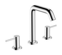 Single Hole Mixer Tap Hansgrohe Tecturis S Recessed PushOpen drain 150mm Chrome