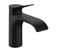 Single Hole Mixer Tap Hansgrohe Vivenis 80, CoolStart, pop-up waste-set Black Mat 75014670