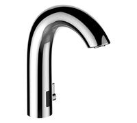 Single Hole Mixer Tap Laufen CURVETRONIC with temperature preset, with battery 135x196mm Chrome