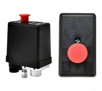 Single Hole Pressure Control Switch 20A 90-120PSI Red(B)