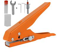 Single Hole Punch 5/16inch 8mm Card Gift Tag Hole Puncher Portable Hole Edge Banding Punching Plier Handheld Tool with Scale for Photos Paper Cards Office Crafting