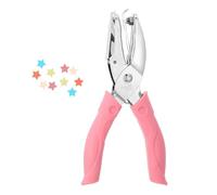 Single Hole Punch, 5mm Star Handheld Punch for Paper, Metal Puncher with Soft Grip for Crafting, Scrapbooking, Tags, Tickets and DIY