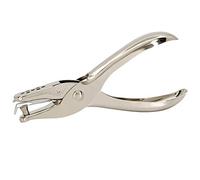 Single Hole Punch - 6MM Silver - Office Stationery Essential - High Performance Stationary with Multiple Sheet Capacity for Paper and Card Gift Tag Puncher - By TRIXES