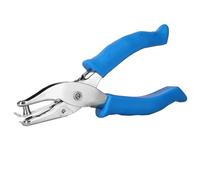 Single Hole Punch for Crafts 6mm Small Hole Punch Metal Single Hole Puncher for Paper Hole Paper Puncher for Crafts Paper Scrapbooking Card Tags 12 Sheet Capacity Blue