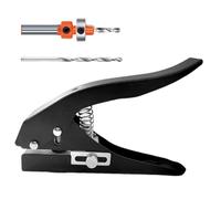 Single Hole Puncher - Portable Heavy-duty Craft Punch, Precision Paper Punch Device | Handheld Hole Maker For Thin Pvc, Label Card Piercing Tool, Cardboard Scrapbook Puncher For Tags And Sheets