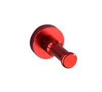 Single Hook Hanger Made of Space Aluminum Suitable for, Hats, Bags, and More in Your Home (Red)